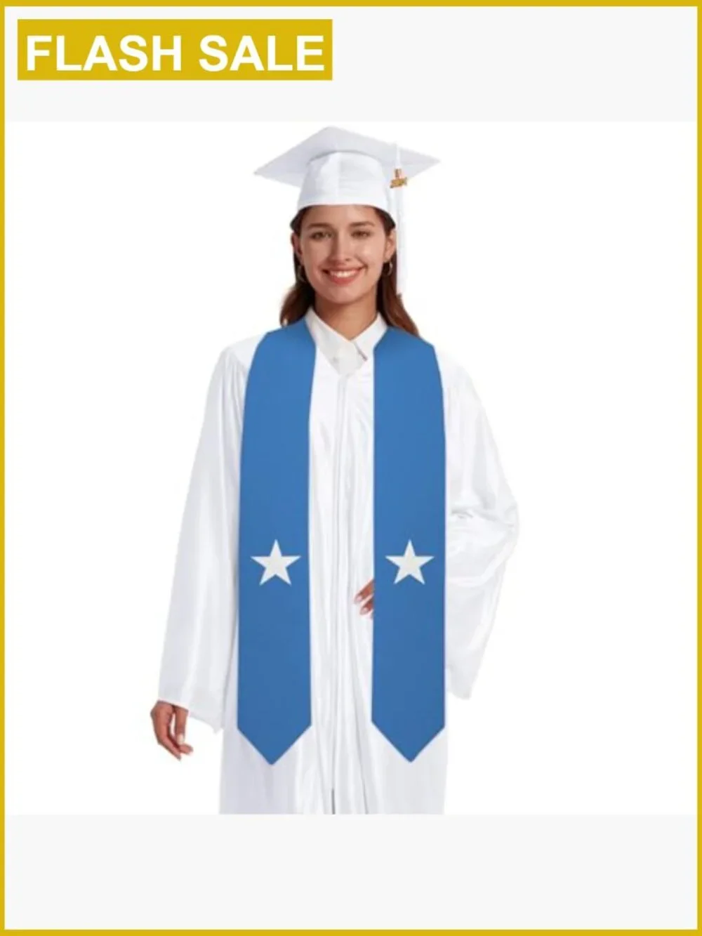 Unisex National Flag Graduation Sash Stole for Commencement Ceremony